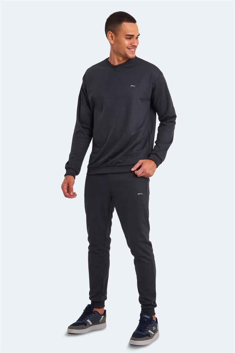 Slazenger St23Ee041-230 Füme Erkek Offender Ktn. 2 İplik Eşofman Takım
