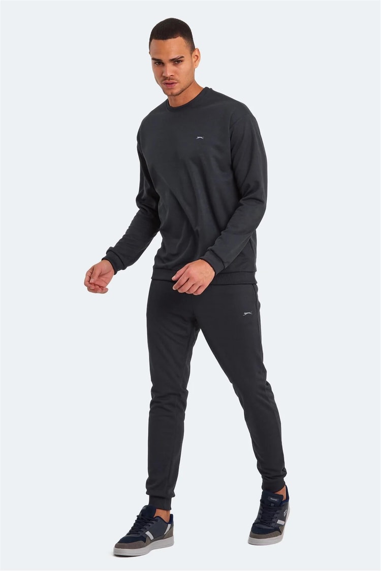 Slazenger St23Ee041-230 Füme Erkek Offender Ktn. 2 İplik Eşofman Takım