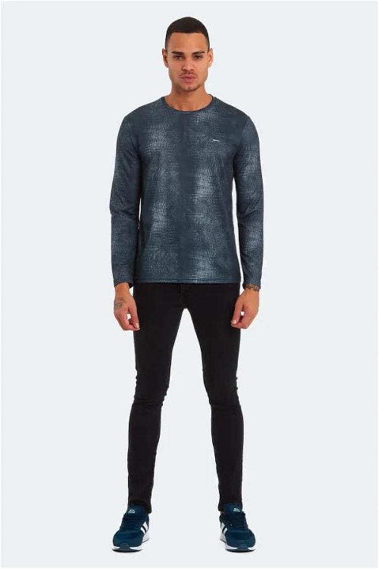 Slazenger St23Te001-500 Radmılo Siyah Erkek Bisiklet Yaka Sweatshirt