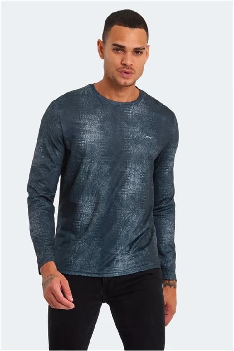 Slazenger St23Te001-500 Radmılo Siyah Erkek Bisiklet Yaka Sweatshirt