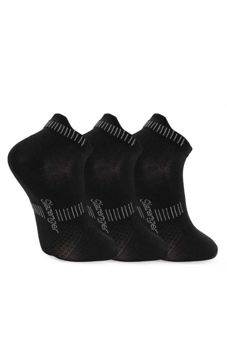 Slazenger SX16CE004-500 Jagger Siyah 3'Lü Çorap