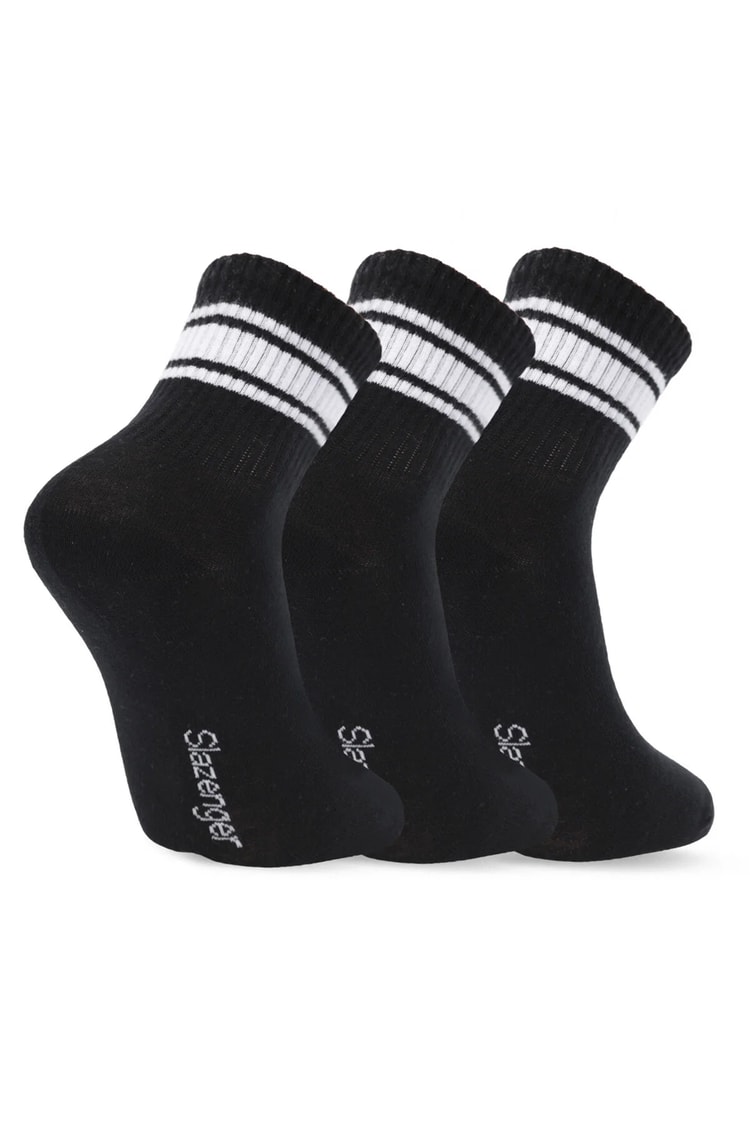 Slazenger SX16CE006-500 Jelly Siyah 3'Lü Çorap