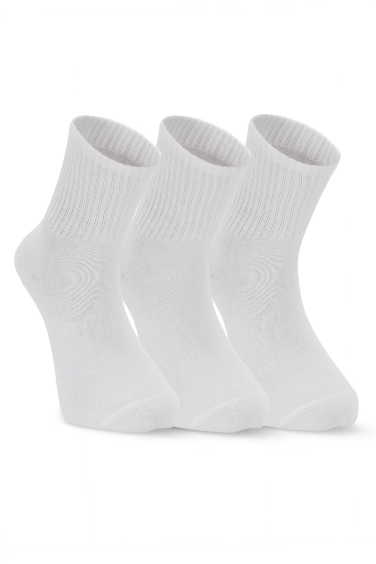 Slazenger SX16CE007-000 Jumpy Beyaz 3'Lü Çorap