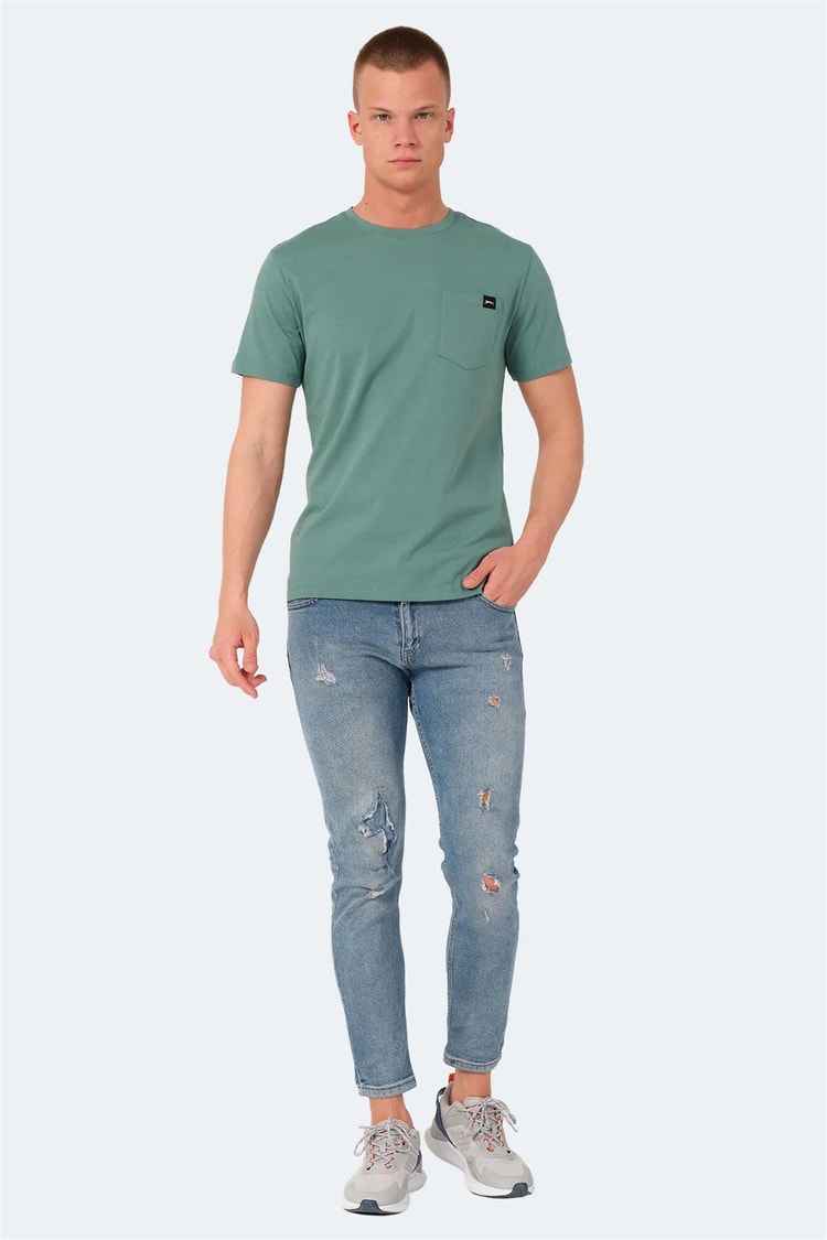 Slazenger Vesela Su Yesılı Erkek T-Shırt