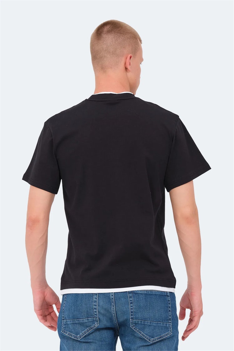 Slazenger Vrenı Sıyah Erkek T-Shırt