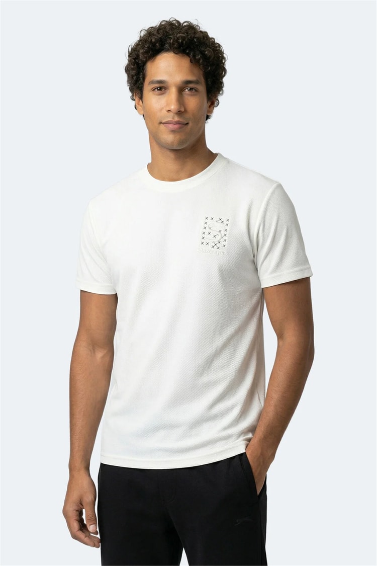 Slazenger Zegna Beyaz Erkek T-Shırt