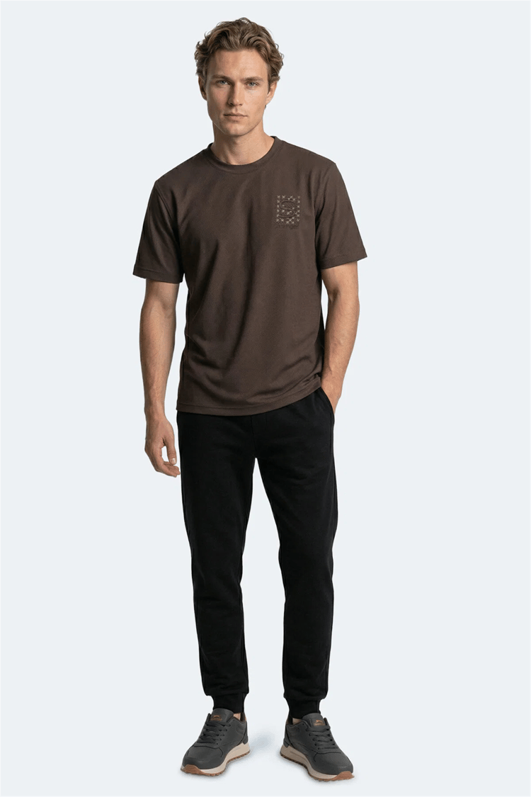 Slazenger Zegna Kahve Erkek T-Shırt