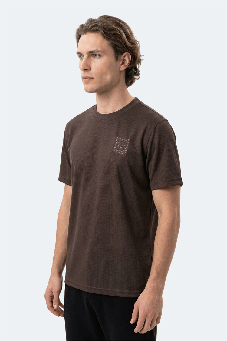 Slazenger Zegna Kahve Erkek T-Shırt