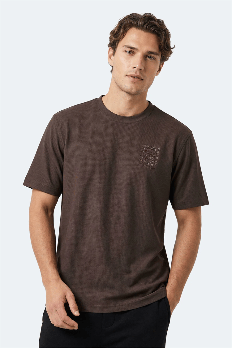 Slazenger Zegna Kahve Erkek T-Shırt