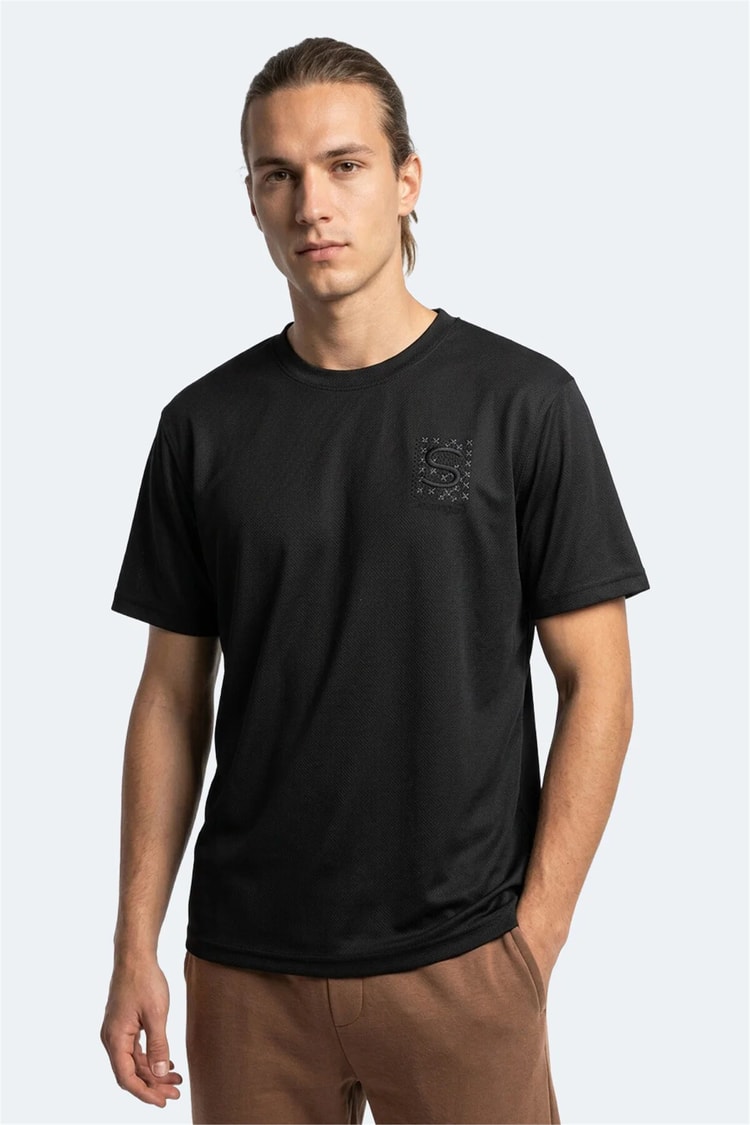 Slazenger Zegna Siyah Erkek T-Shırt