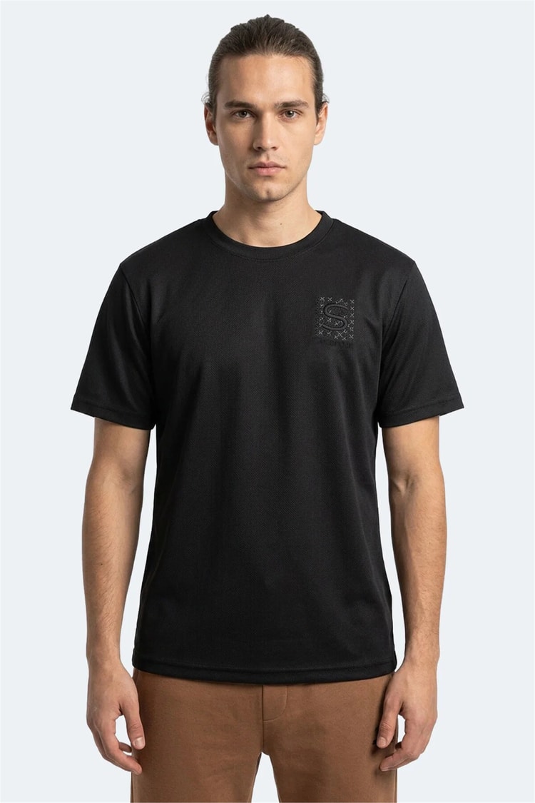 Slazenger Zegna Siyah Erkek T-Shırt