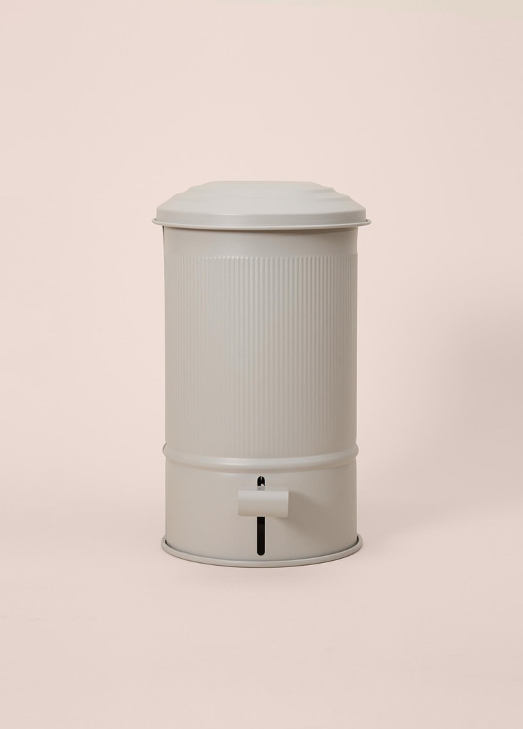 Stripe Mutfak ve Banyo Çöp Kovası Bej 5 Lt