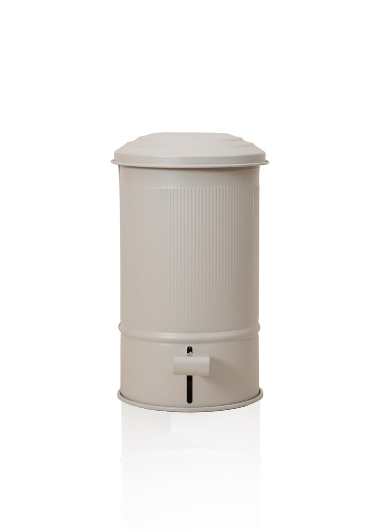 Stripe Mutfak ve Banyo Çöp Kovası Bej 5 Lt
