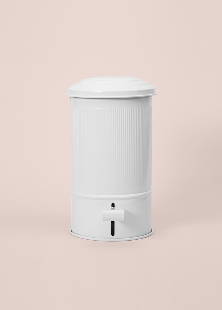 Stripe Mutfak ve Banyo Çöp Kovası Beyaz 5 Lt