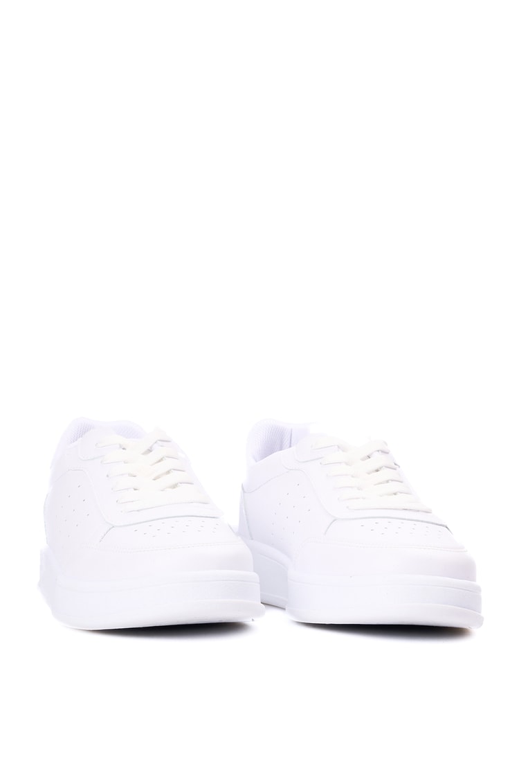 Sunflex 1011 Beyaz-Beyaz Grs Sneaker Ayakkabı