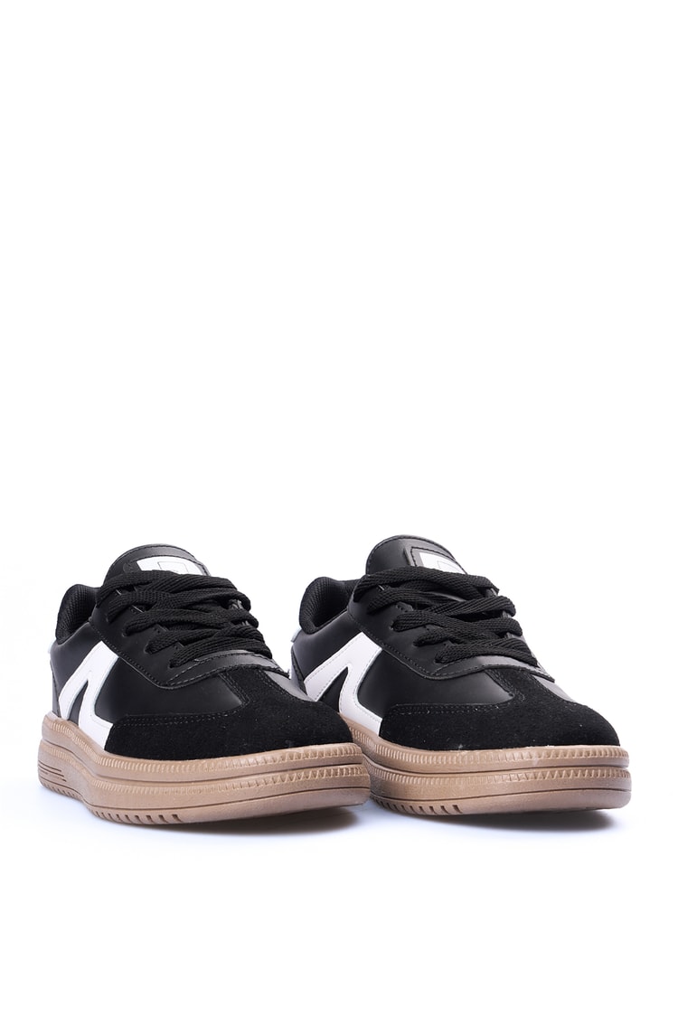 Sunflex 510 Sıyah-Beyaz Grs Sneaker Ayakkabı