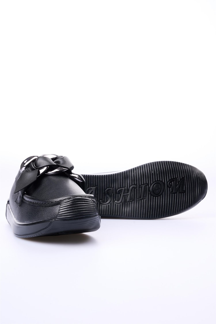 Swell Soft 02-57 Siyah Kadın Loafer Ayakkabı