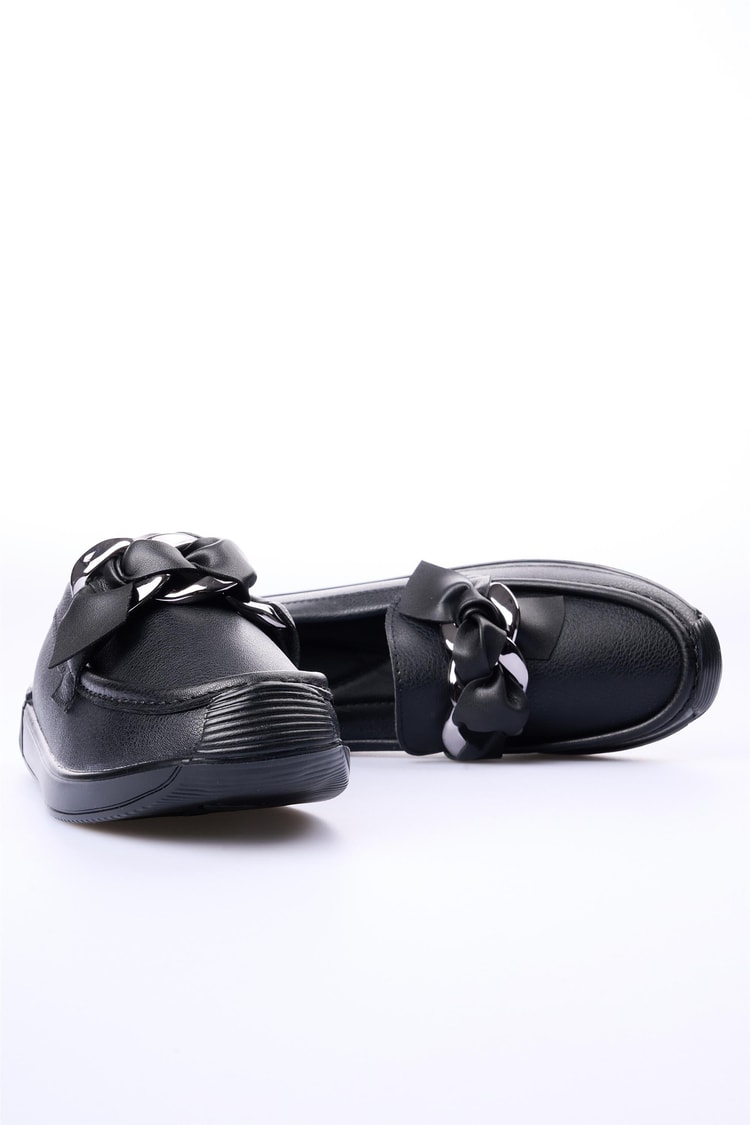 Swell Soft 02-57 Siyah Kadın Loafer Ayakkabı