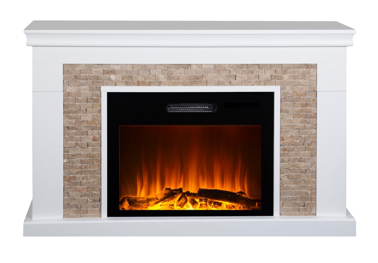 Taşlı Şömine 140 Cm MDF 8 Renkli Alev Sesi Wifi