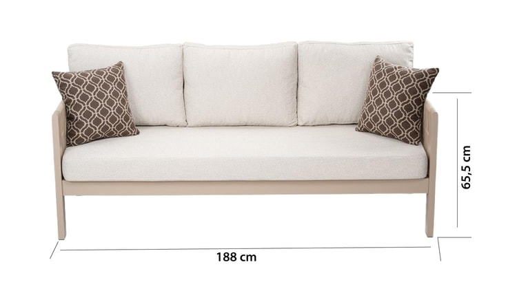 Toscana Bahçe Balkon Oturma Grubu 3+1+1+Seramik Sehpa