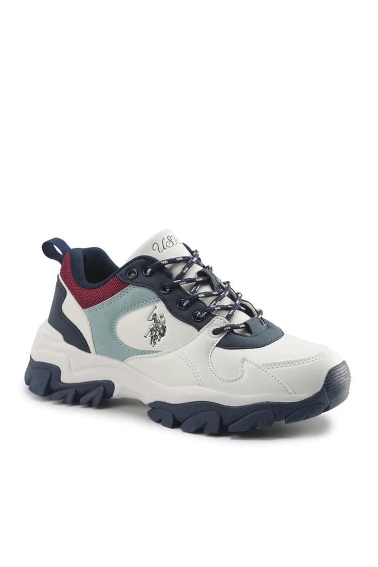 Us Polo A10202193412010 5F Tracky 5Pr Beyaz Kadın Yuruyus Ayakkabısı