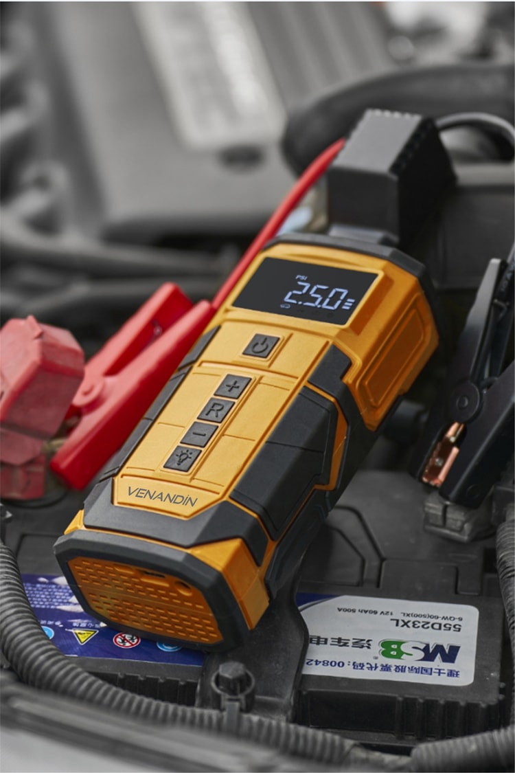 VENANDİN AİRGON Kablosuz Akü Takviye Cihazı 150 PSI Hava Kompresörlü Powerbank