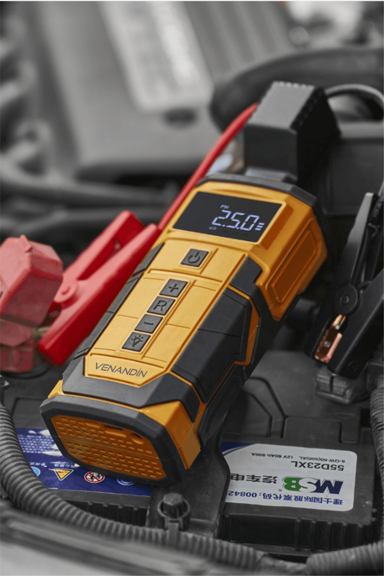 VENANDİN AİRGON Kablosuz Akü Takviye Cihazı 150 PSI Hava Kompresörlü Powerbank