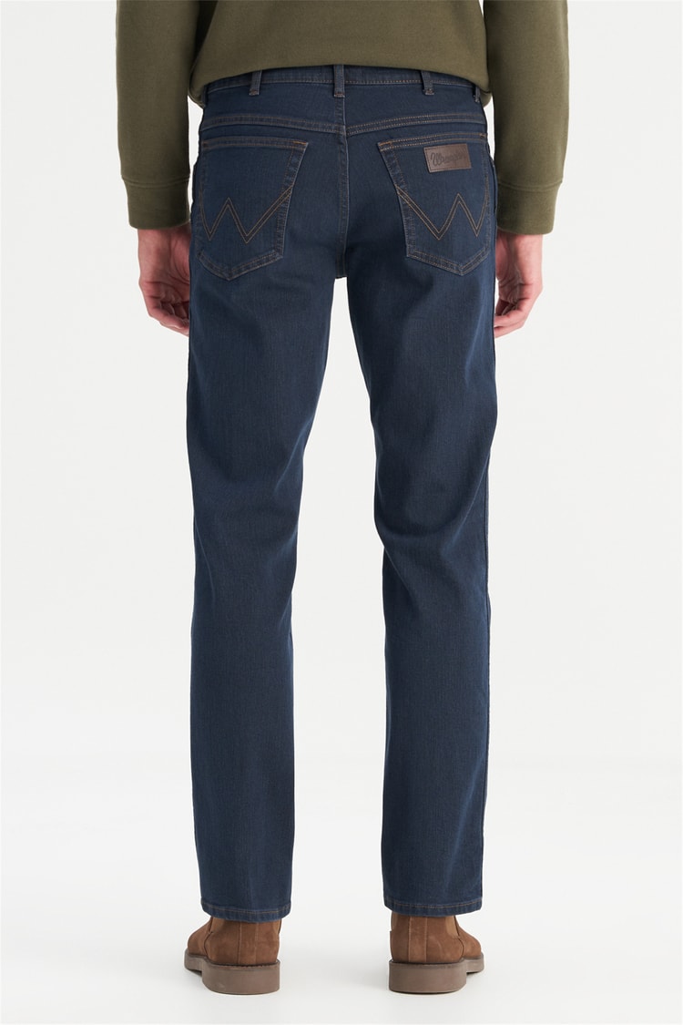 Wrangler W12100020 Texas Black Erkek Straıght Fıt Normal Duz Paca Denım Pantolon