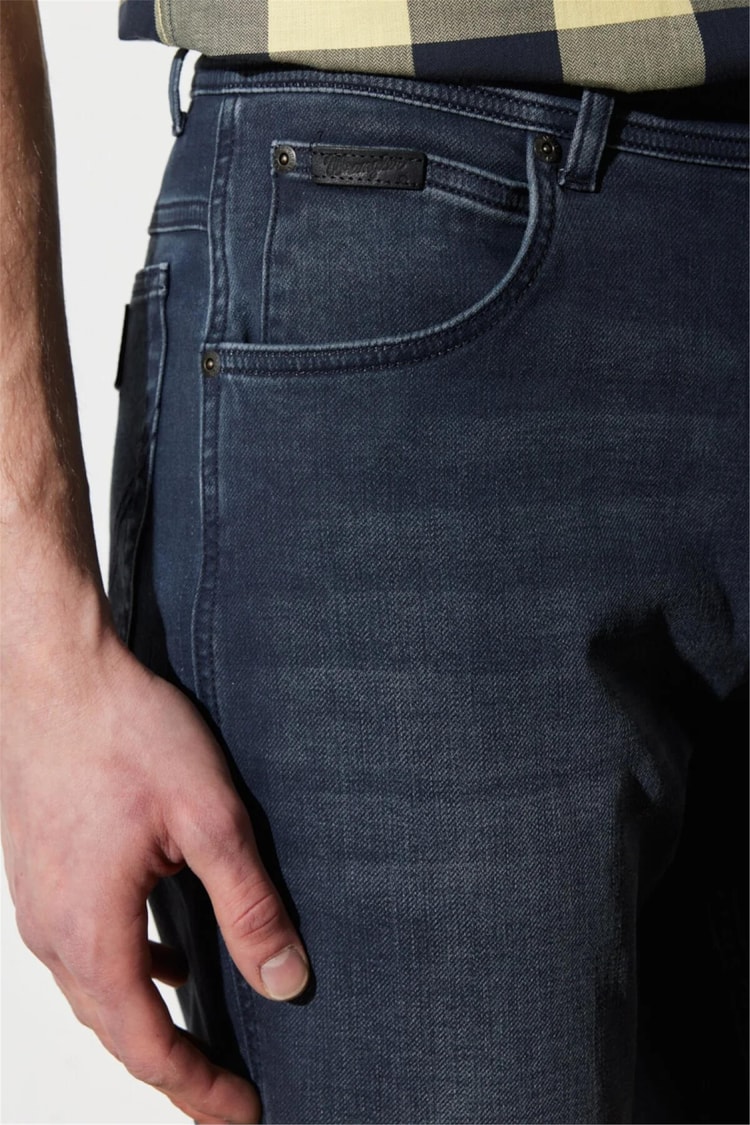 Wrangler W121026001 Texas 001 Black Erkek Authentıc Straıght Texas Jean  Pantolon
