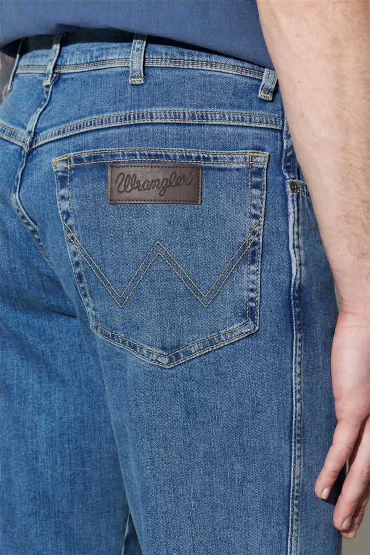 Wrangler W121Hr36B Dark Blue Erkek Texas Denim Jean Pantolon