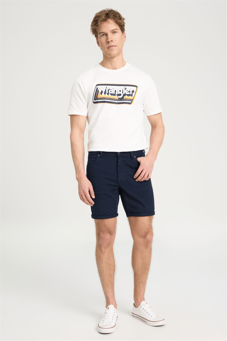 Wrangler W211205 Navy Erkek Slım Normal Bel 5 Cep Non Denım Sort