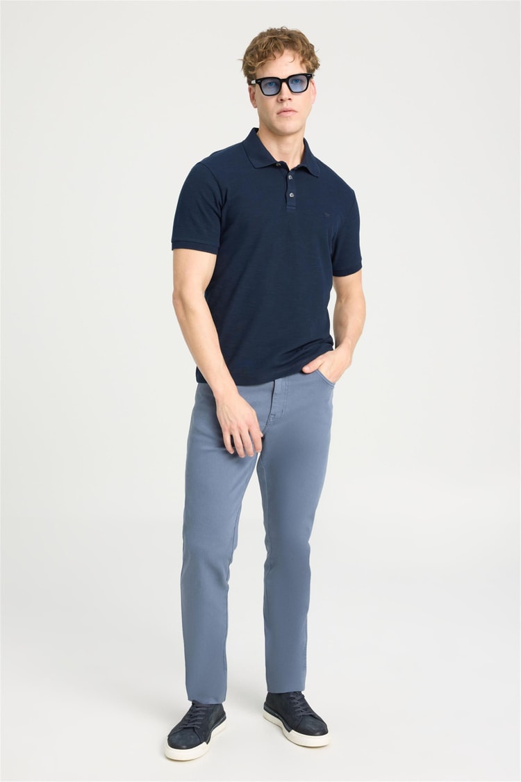 Wrangler W231325 410 Navy Erkek Polo T-Shırt