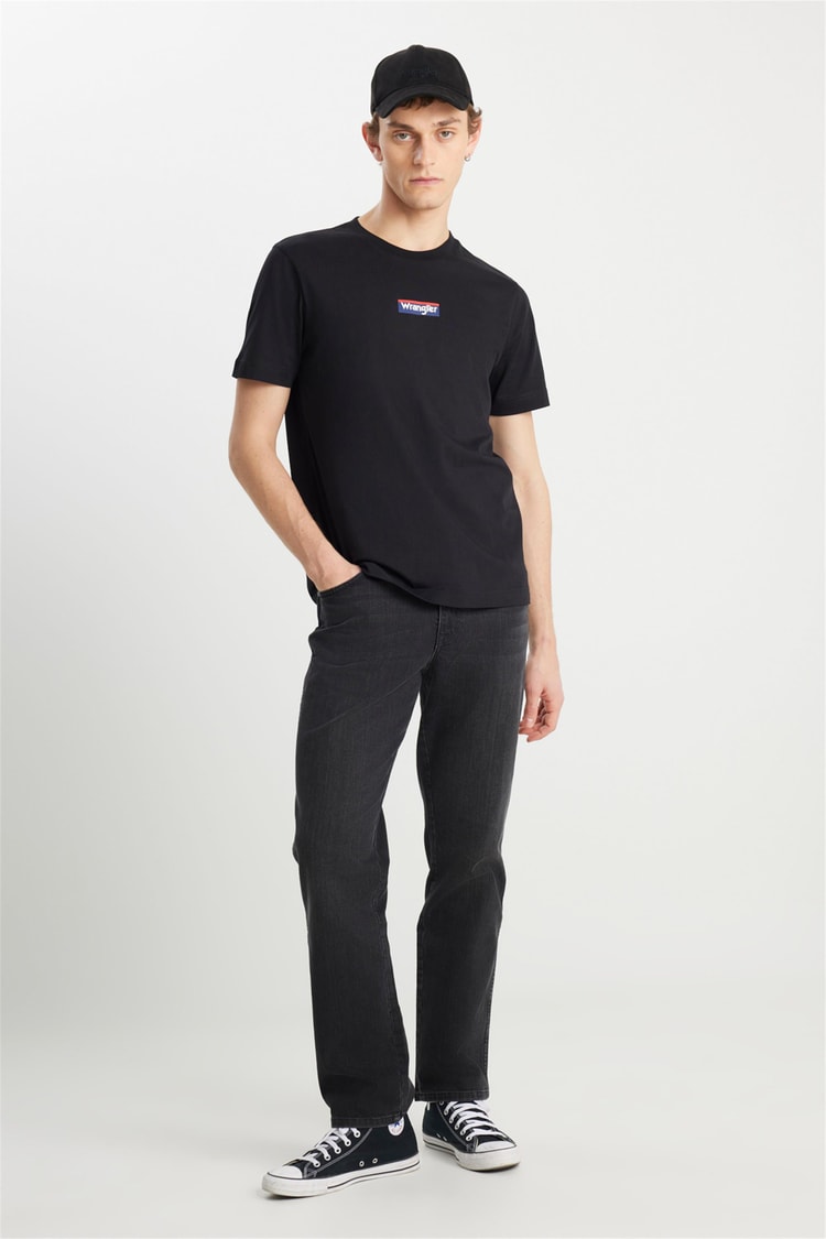 Wrangler W2510527 001 Black Erkek T-Shırt