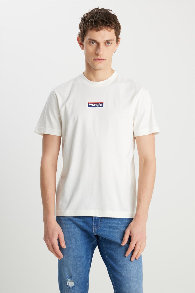 Wrangler W2510527 102 Offwhıte Erkek T-Shırt