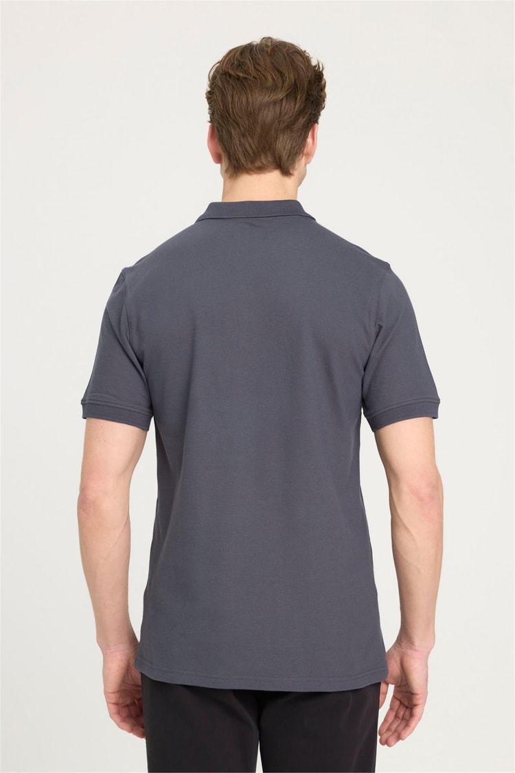Wrangler W7D5K4Xx2T 003 Anthracıte Erkek Regular Kısa Kollu Polo T-Shirt