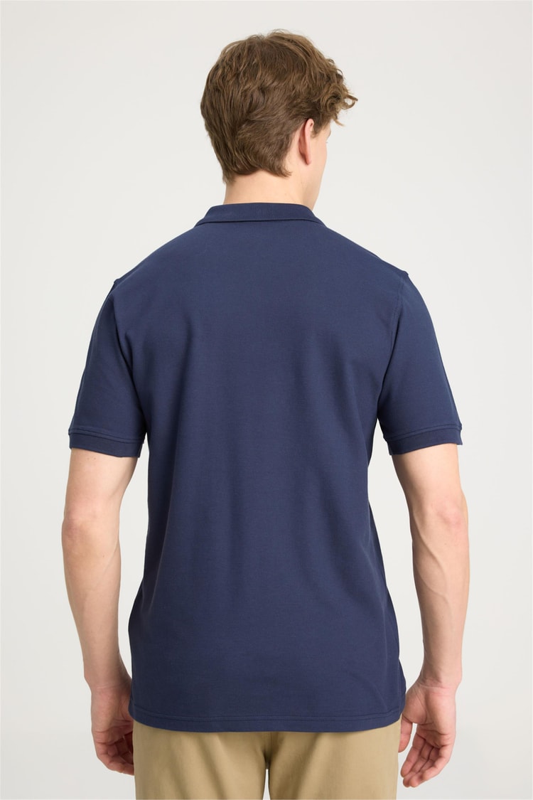 Wrangler W7D5K4Xx2T 410 Navy Erkek Polo T-Shırt