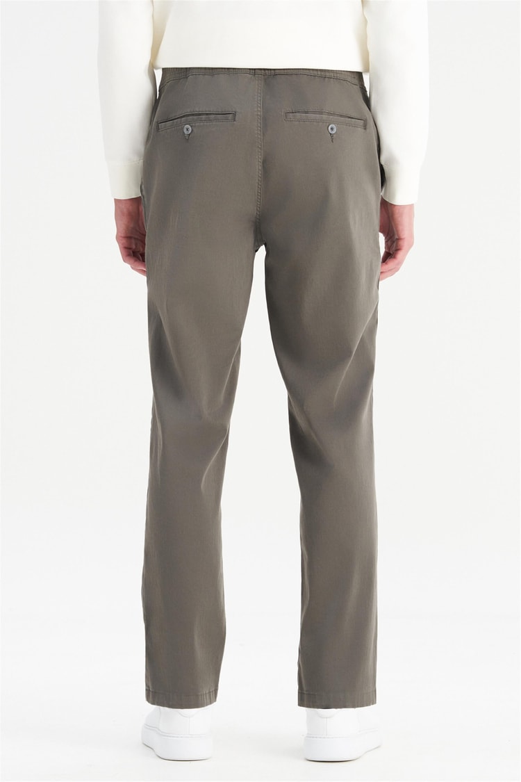 Wrangler Wm01200001 Uul Lıght Khakı Erkek Slım Normal Bel Dar Paca Tencel Pantolon