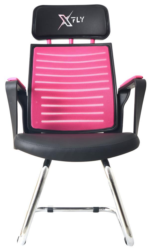 XFly Metal Ayaklı Oyuncu Koltuğu - Pembe File - 2400J0545