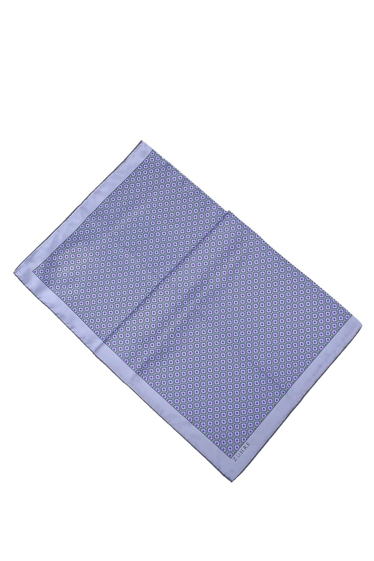 Desenli Polyester Twill Eşarp 0077 V11