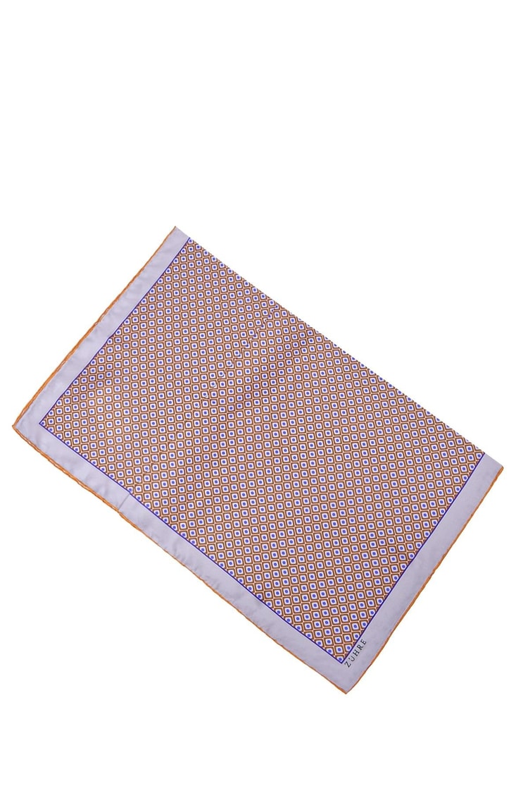 Desenli Polyester Twill Eşarp 0077 VORJ