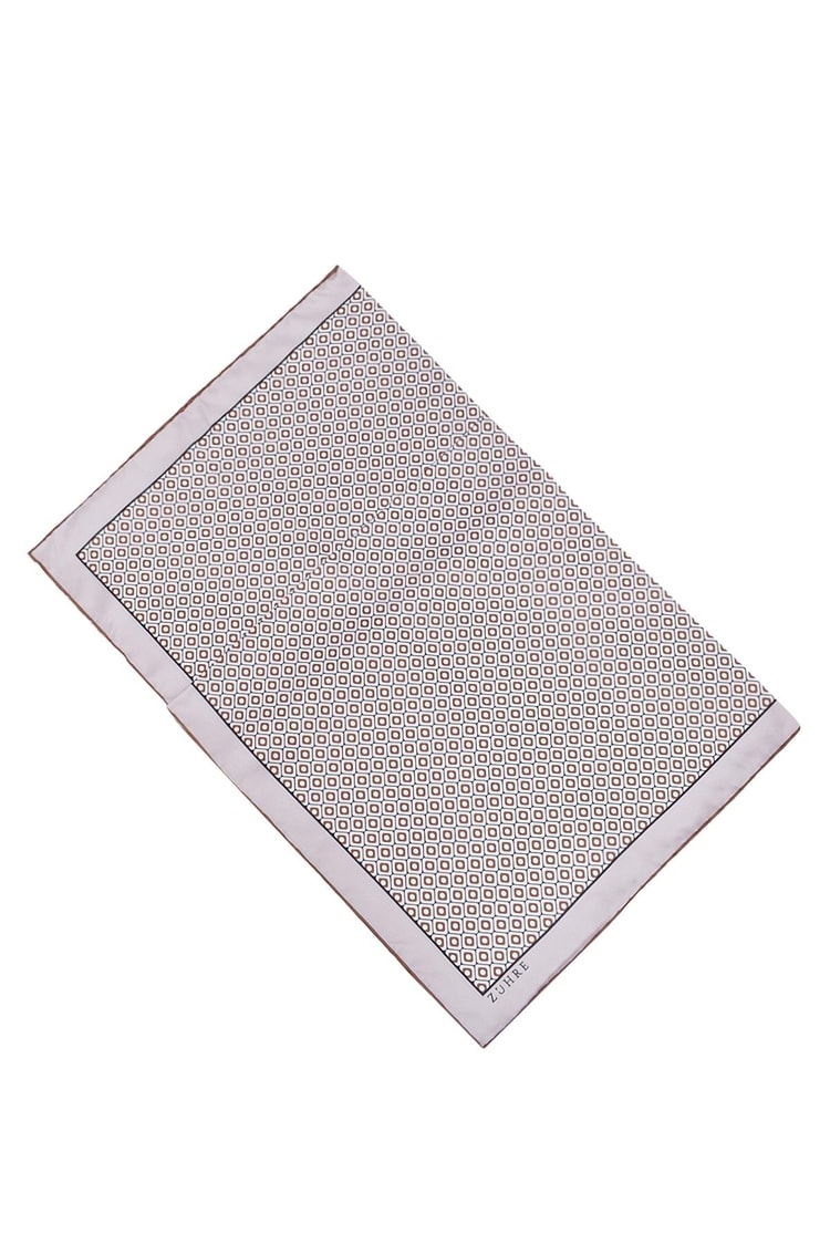 Desenli Polyester Twill Eşarp 0077 V6