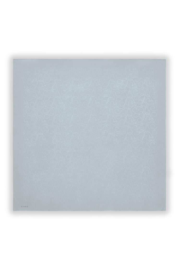 A.Gri Flamlı Eşarp 0084