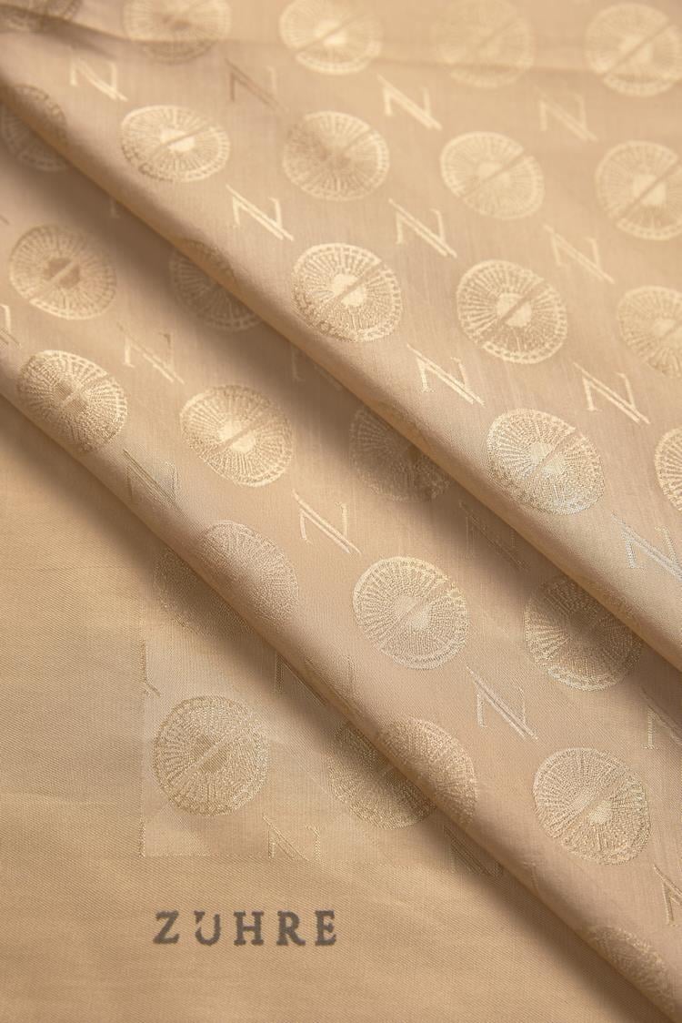Bej Z Monogram Eşarp 0083