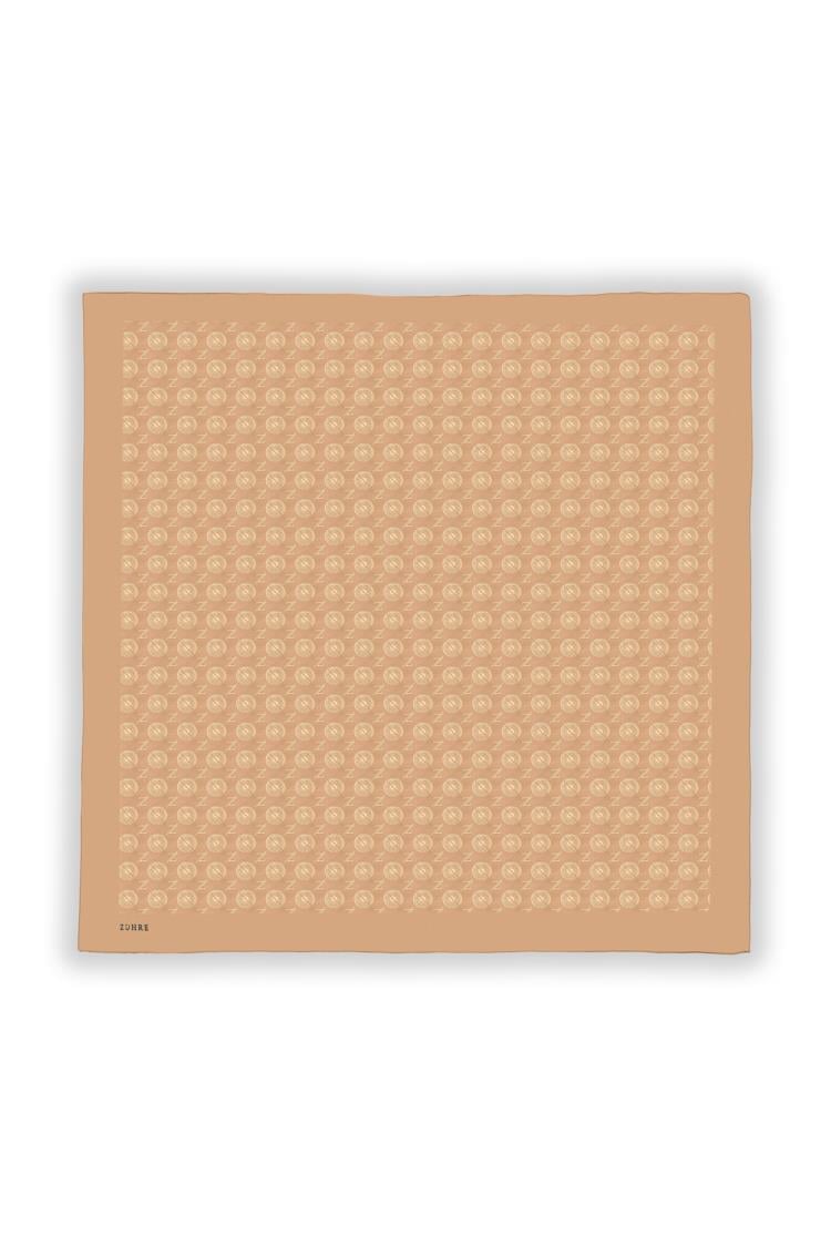 Bej Z Monogram Eşarp 0083