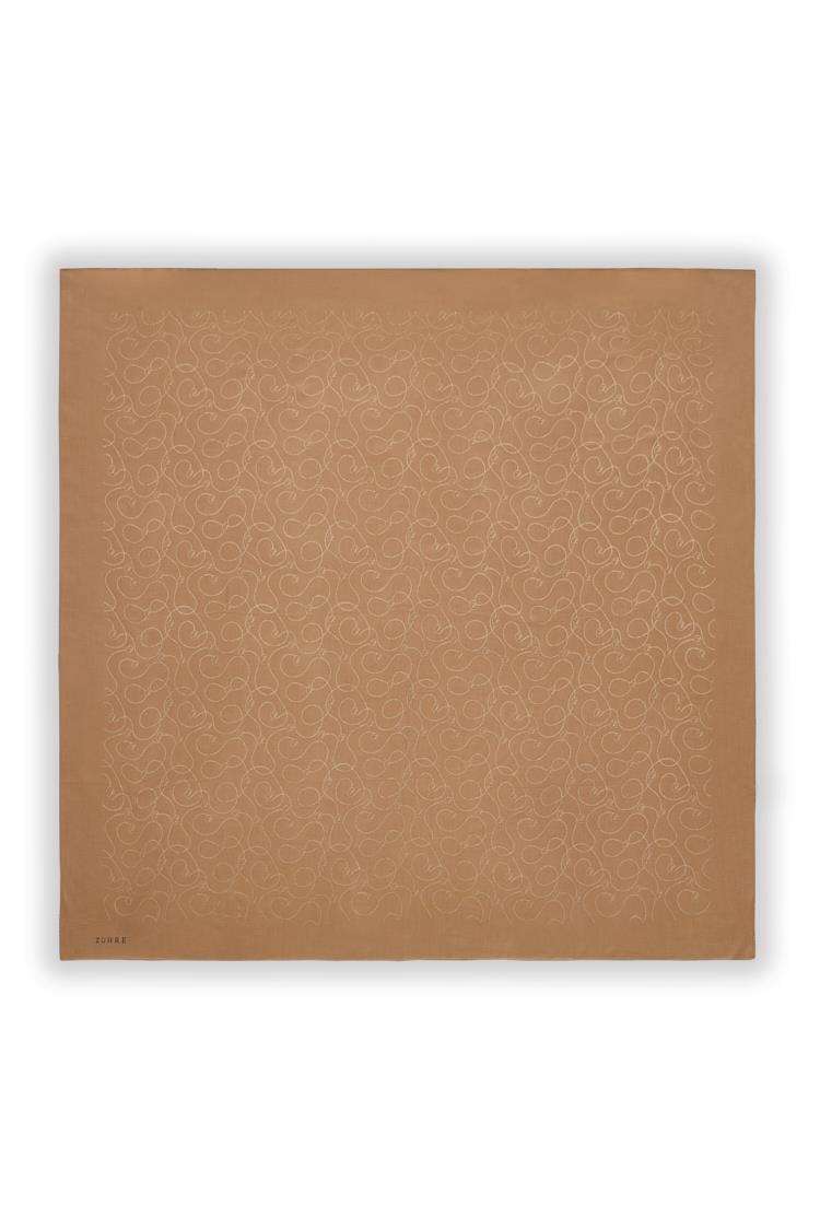 Camel Flamlı Eşarp 0084