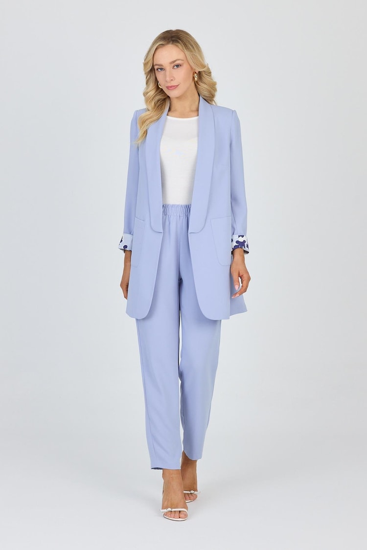 Gray/Blue Jacket and Trousers Set TK-1103
