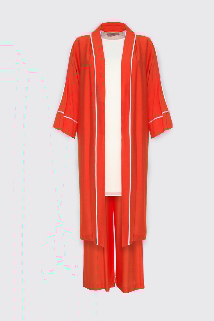 Striped Detailed Three Piece Combination Suit TK-1245