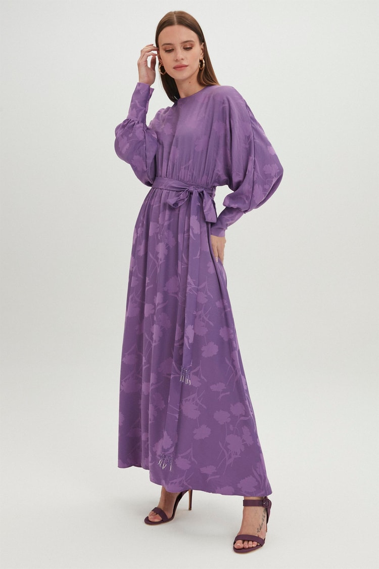E-0360 FLORAL ELBİSE 1-3