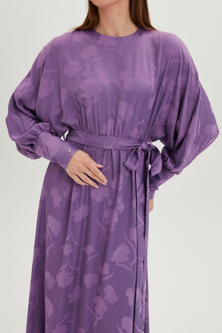 E-0360 FLORAL ELBİSE 1-3