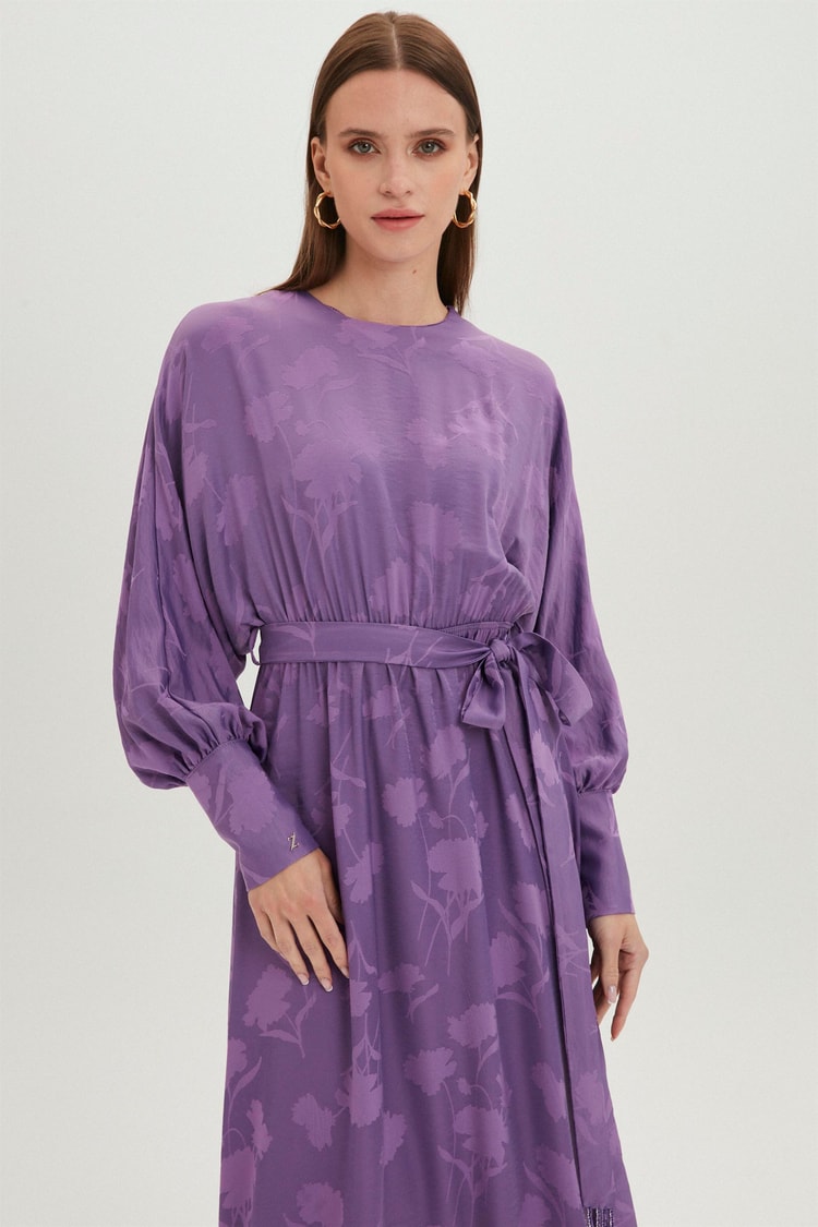 E-0360 FLORAL ELBİSE 1-3